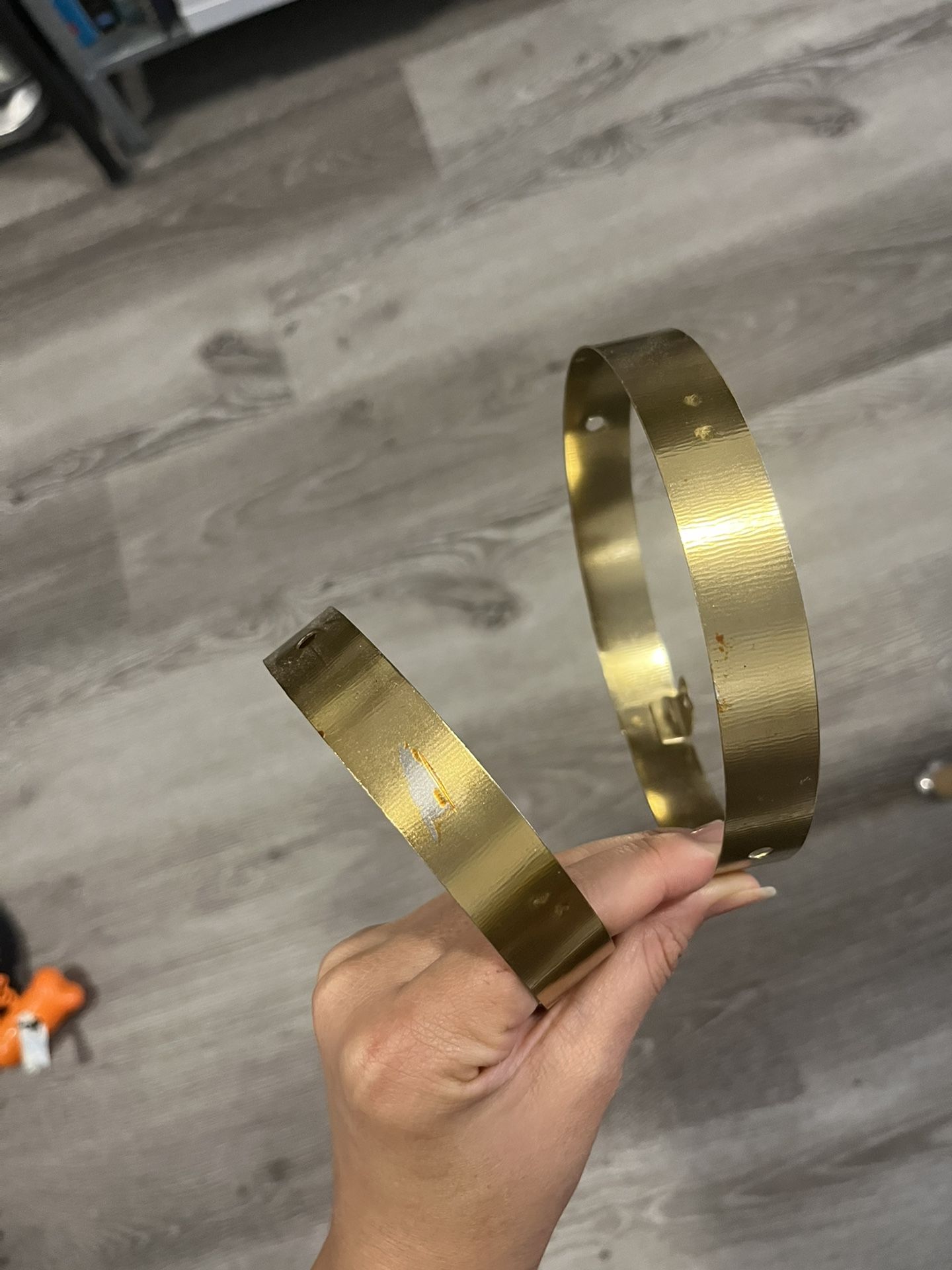 Gold Colored Metal Wall Rings Decor - photo 4