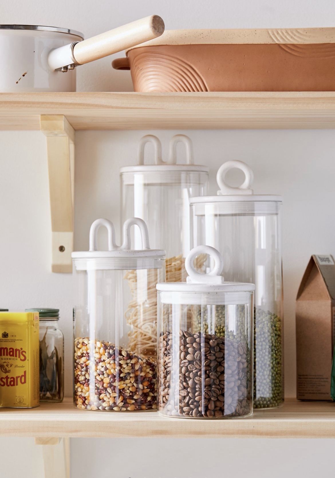 Glass Canister With Ceramic Lid