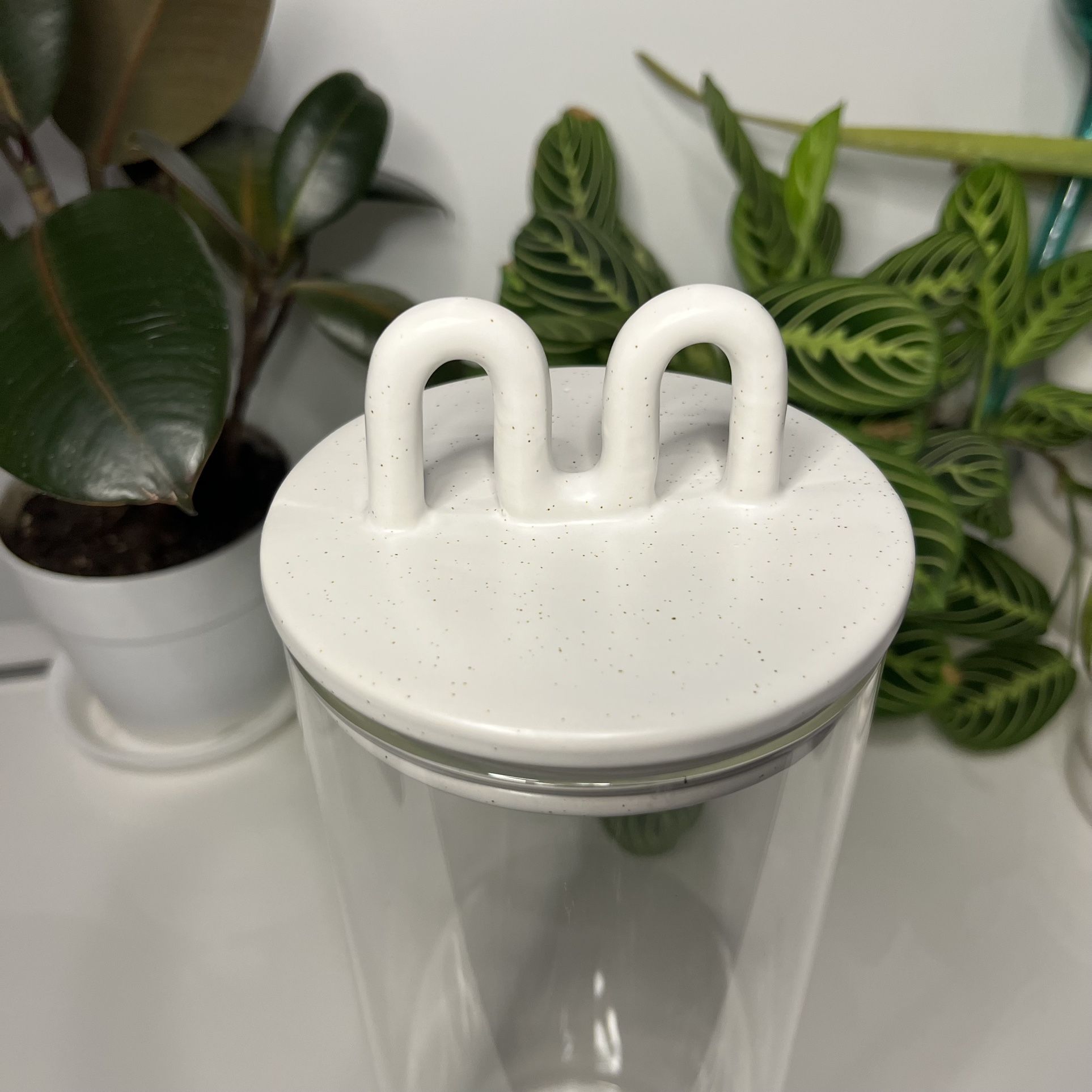 Glass Canister With Ceramic Lid - photo 3
