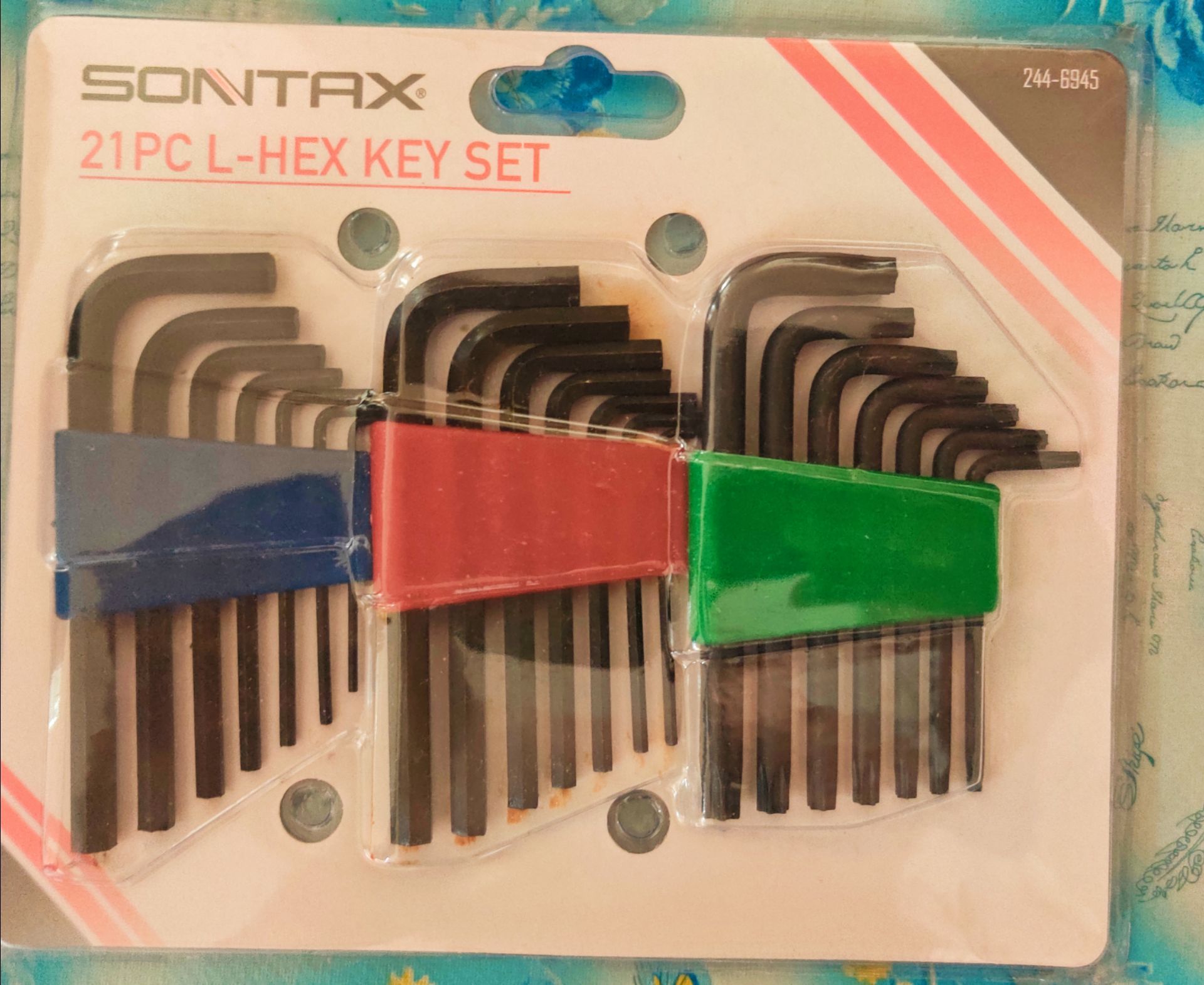 NEW Sontax 21-Piece L-Hex Key Set