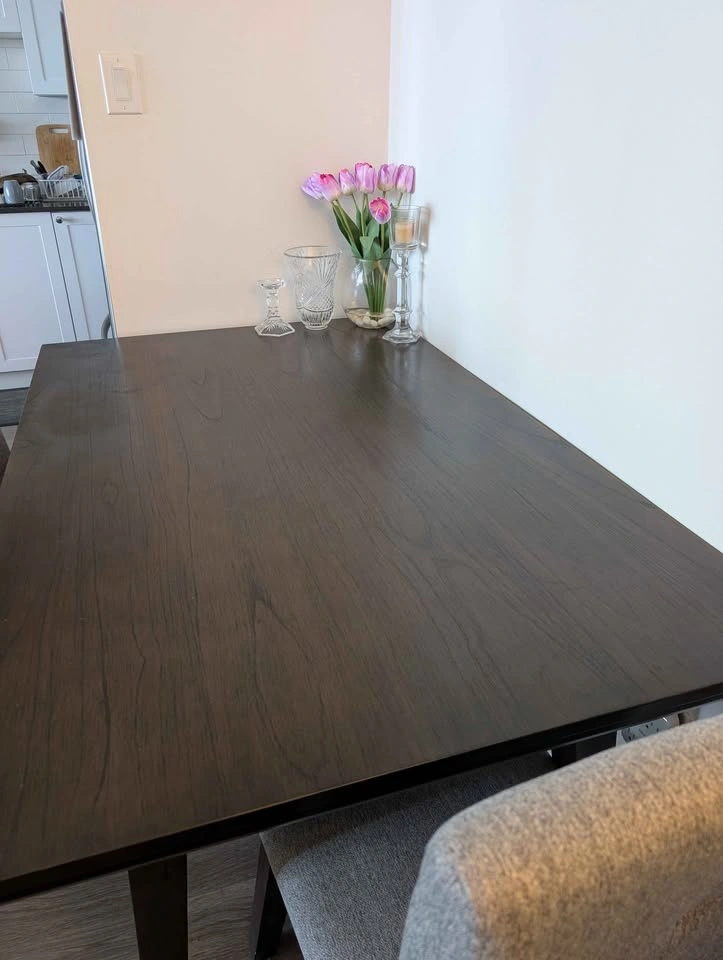 Chelsea 5-Piece Dining Set - Grey Table & 4 Chairs - photo 2