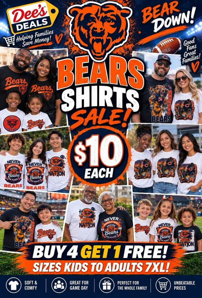 Bears Shirt Sale $10 Sizes XS-6XL - photo 2