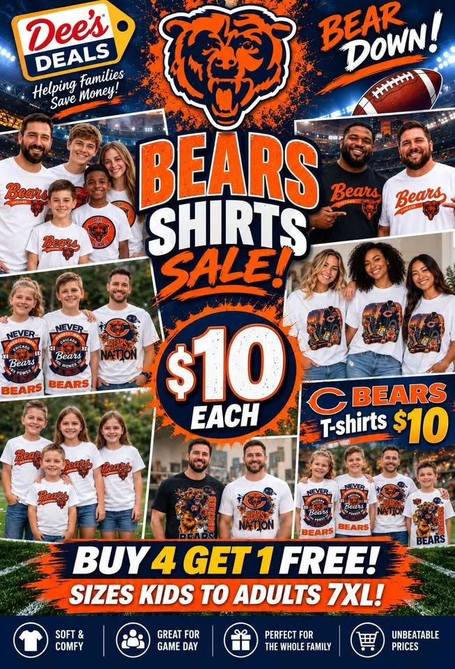 Bears Shirt Sale $10 Sizes XS-6XL - photo 3