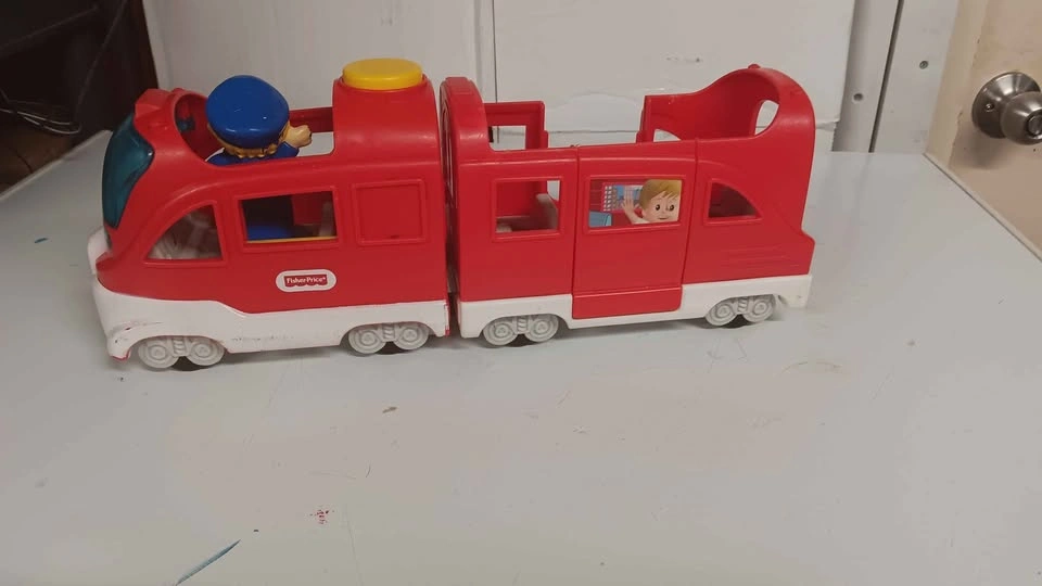 Fisher-Price Little People Red Toy Train with Conductor - photo 3
