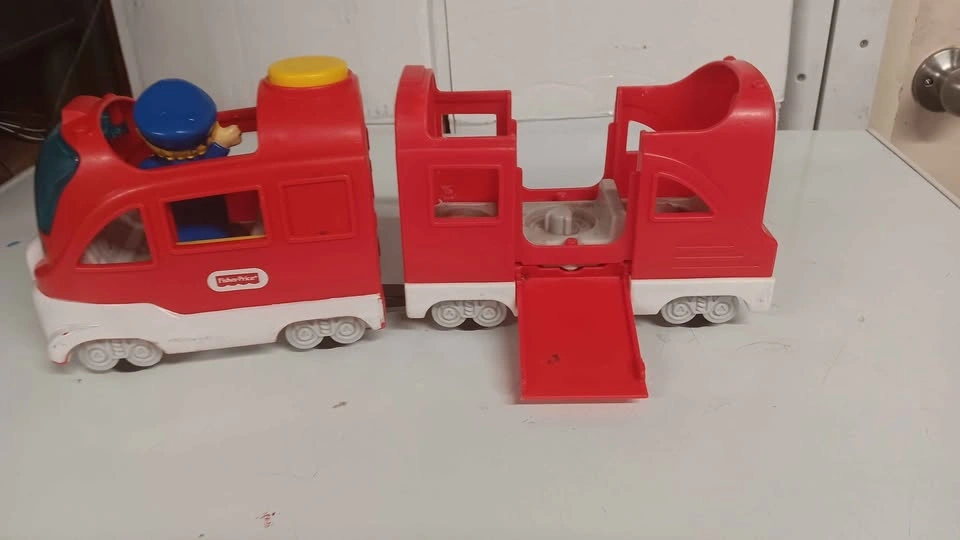 Fisher-Price Little People Red Toy Train with Conductor - photo 4