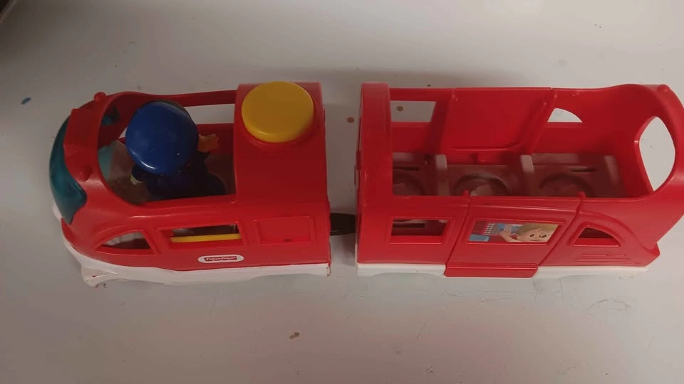 Fisher-Price Little People Red Toy Train with Conductor - photo 5