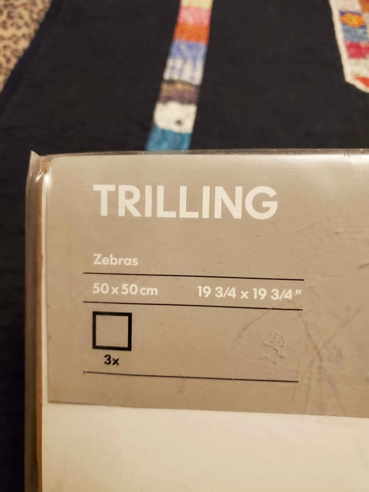 IKEA TRILLING Zebra Art Prints Set of 3 - photo 3