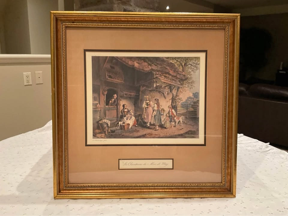 Framed Print Vintage “ Les Chanteuses du Mois de May” - photo 3