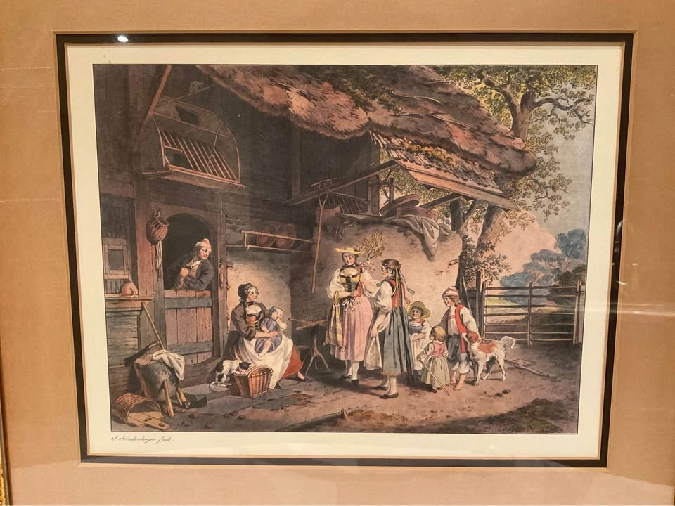 Framed Print Vintage “ Les Chanteuses du Mois de May” - photo 4