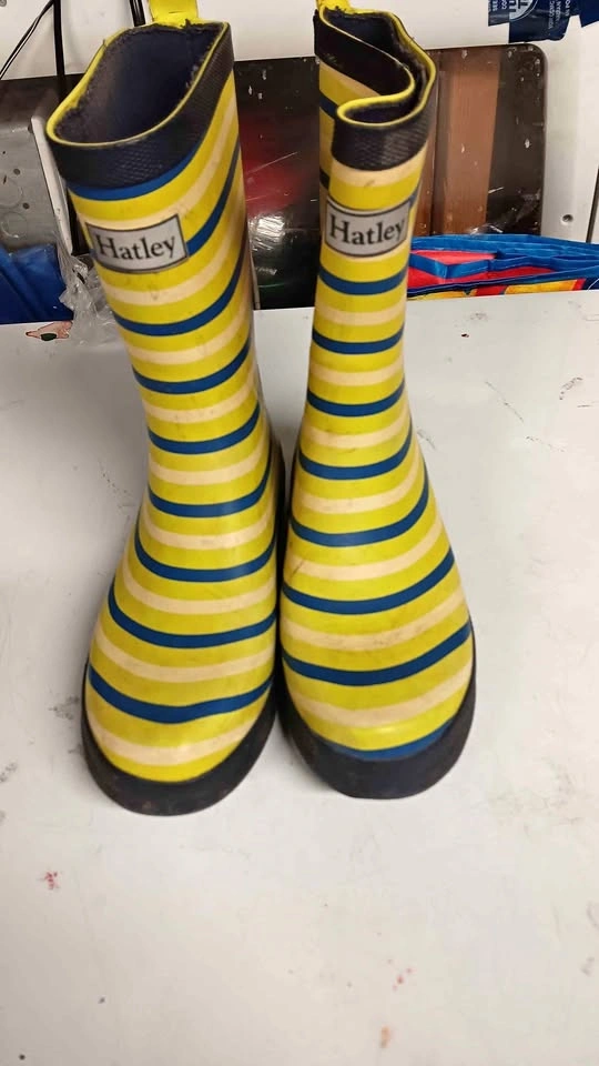 Hatley Striped Rain Boots size 1