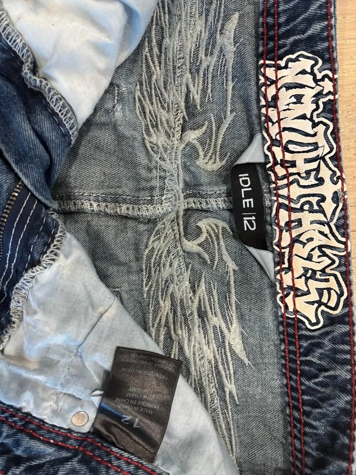 Angel Wing Baggy Jeans - photo 3