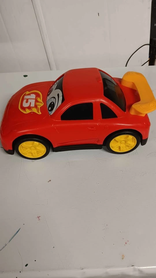 Red Plastic Toy Race Car #15 - photo 2