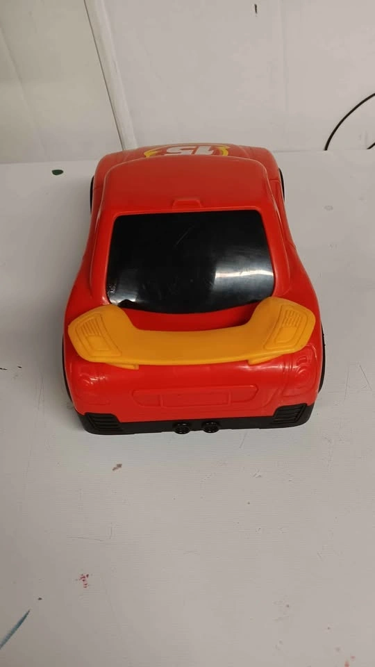 Red Plastic Toy Race Car #15 - photo 3