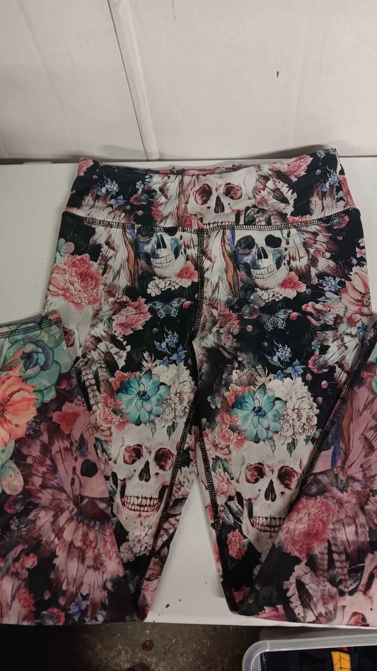 Evolution and Creation Skull Print Leggings size M - photo 2