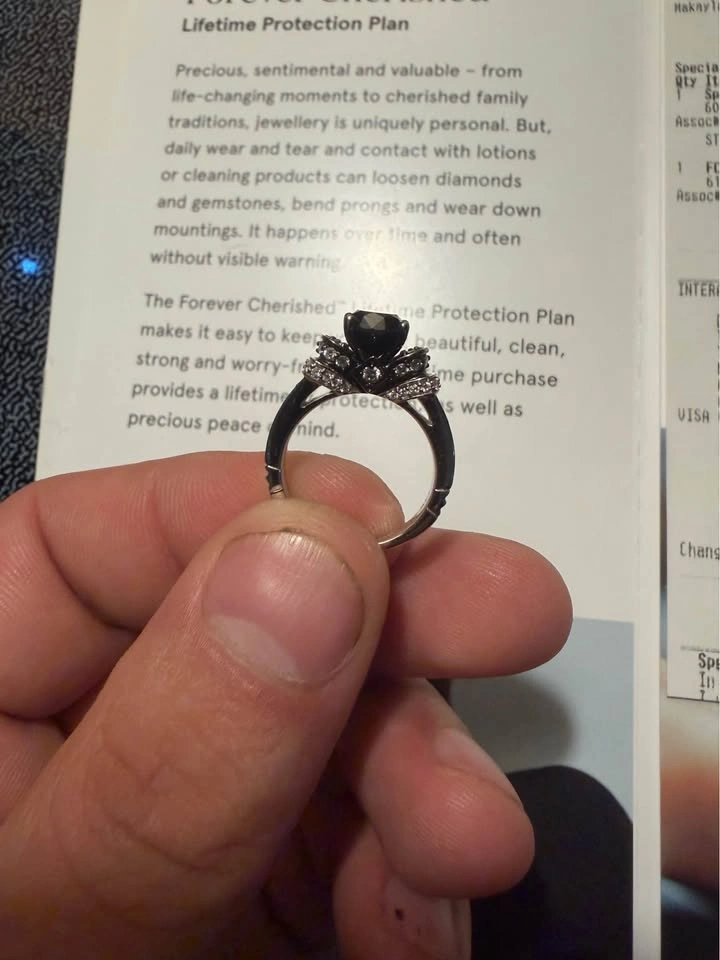 Peoples Black Diamond Ring - photo 3