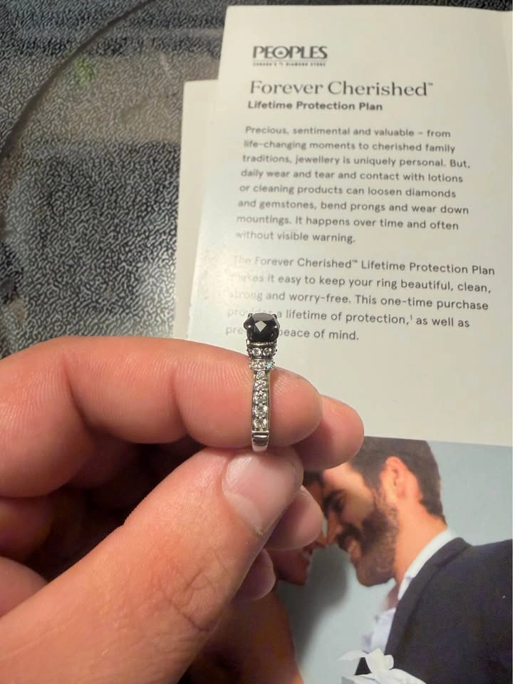 Peoples Black Diamond Ring - photo 4