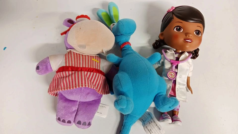 Disney Doc McStuffins Doll and Plush Lot - Doc, Hallie, and Stuf