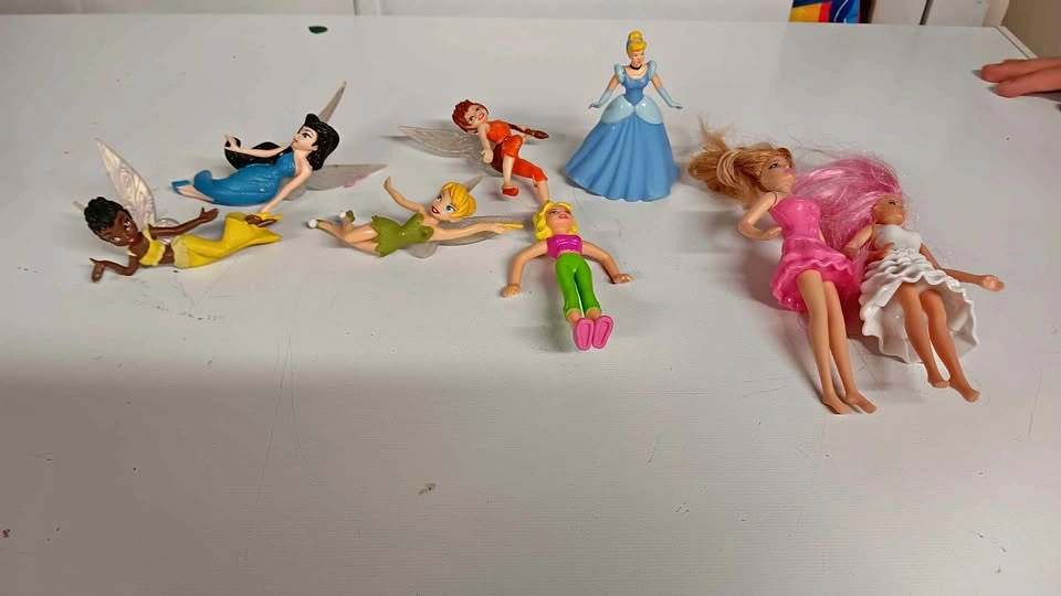 Disney Fairies, Cinderella, and Mini Doll Figure Lot