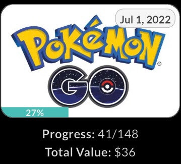 Pokémon Go Card Collection