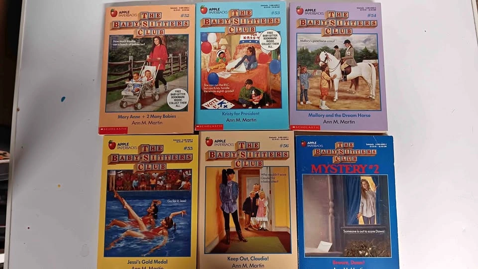 Lot of 6 vintage Baby-Sitters Club Books by Ann M. Martin