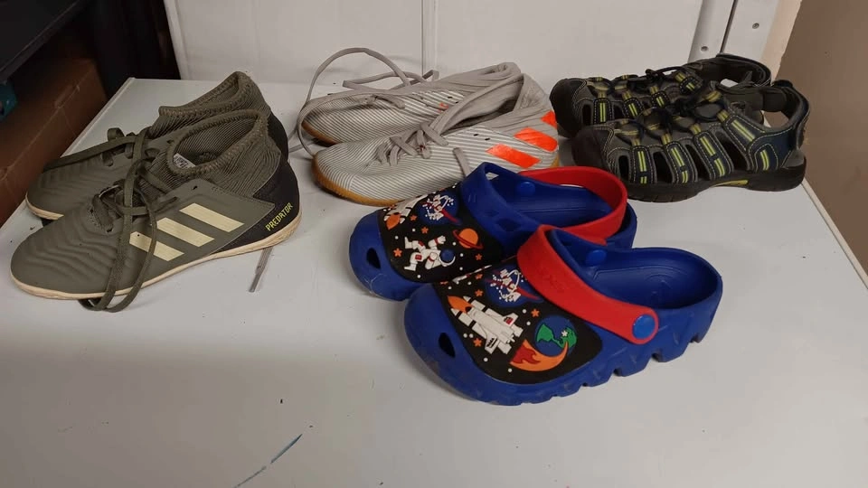 Boys Shoe Bundle - Adidas, Skechers Clogs, and Sandals Size 1 - photo 4