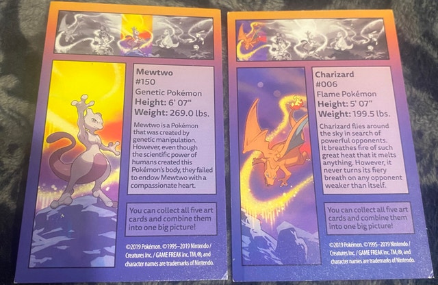 Pokémon Kanto Power Promo Cards Charizard Mewtwo - photo 2