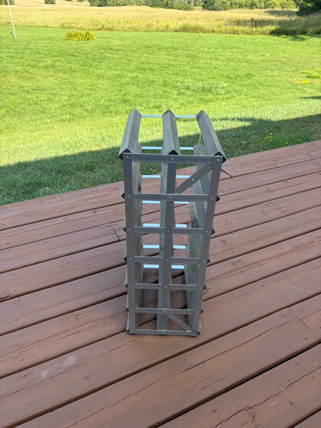 Wooden and metal Wine Rack - photo 4