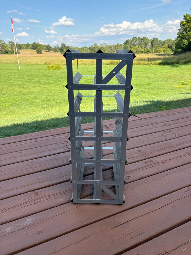 Wooden and metal Wine Rack - photo 5