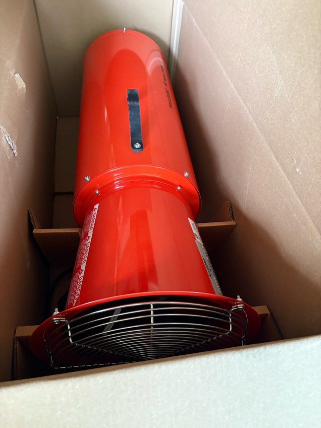 Allegro Industries 9514-25 8" Axial AC Metal Blower with 25' Duc