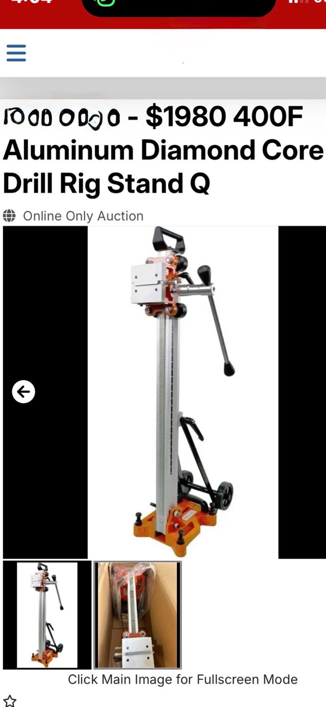 400F Aluminum Diamond Core Drill Rig Stand - photo 3