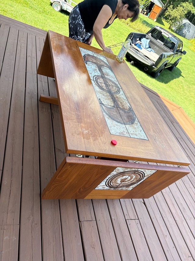 Poul H. Poulsen for Gangsø Teak Table + 6 chairs - photo 4