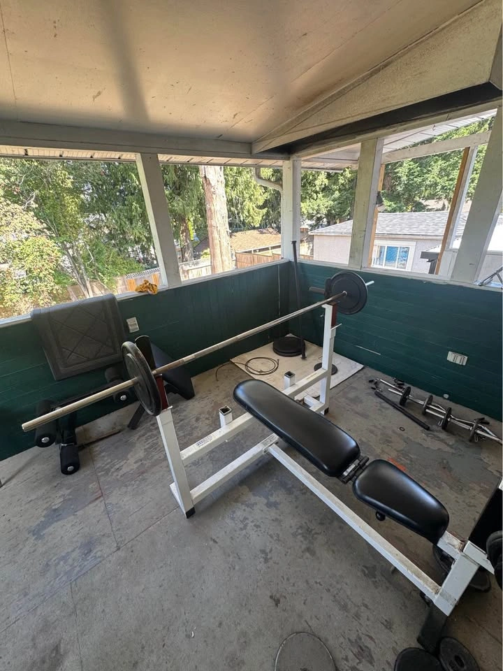 Complete Home Gym Equipment Bundle - 280 lbs Weights & Bench - photo 3