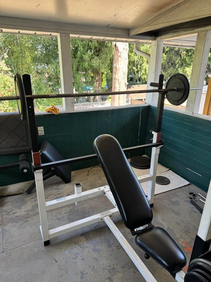 Complete Home Gym Equipment Bundle - 280 lbs Weights & Bench - photo 4