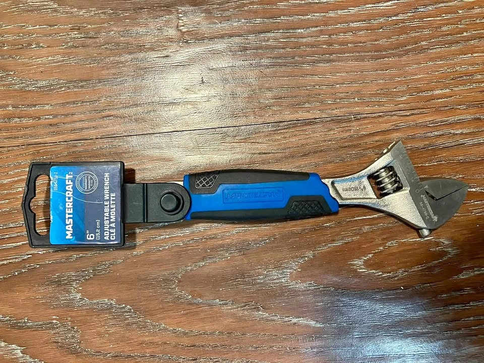 Mastercraft 6" Flex-Head Adjustable Wrench — Like New