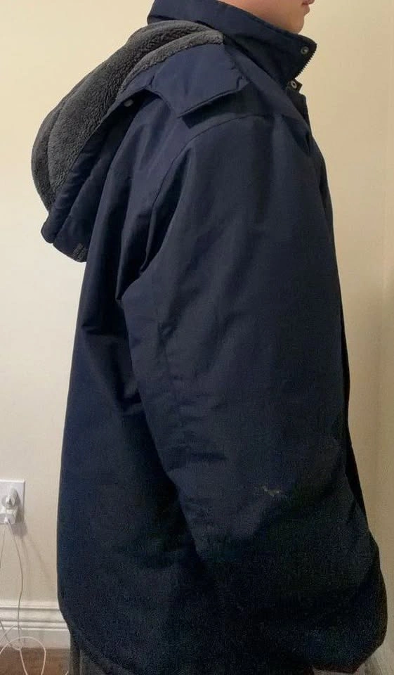 Men's Navy Blue Insulated Winter Parka (Size L) - photo 3