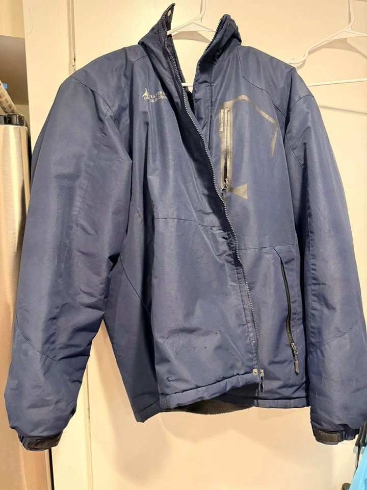 Men's Navy Blue Insulated Winter Parka (Size L) - photo 4