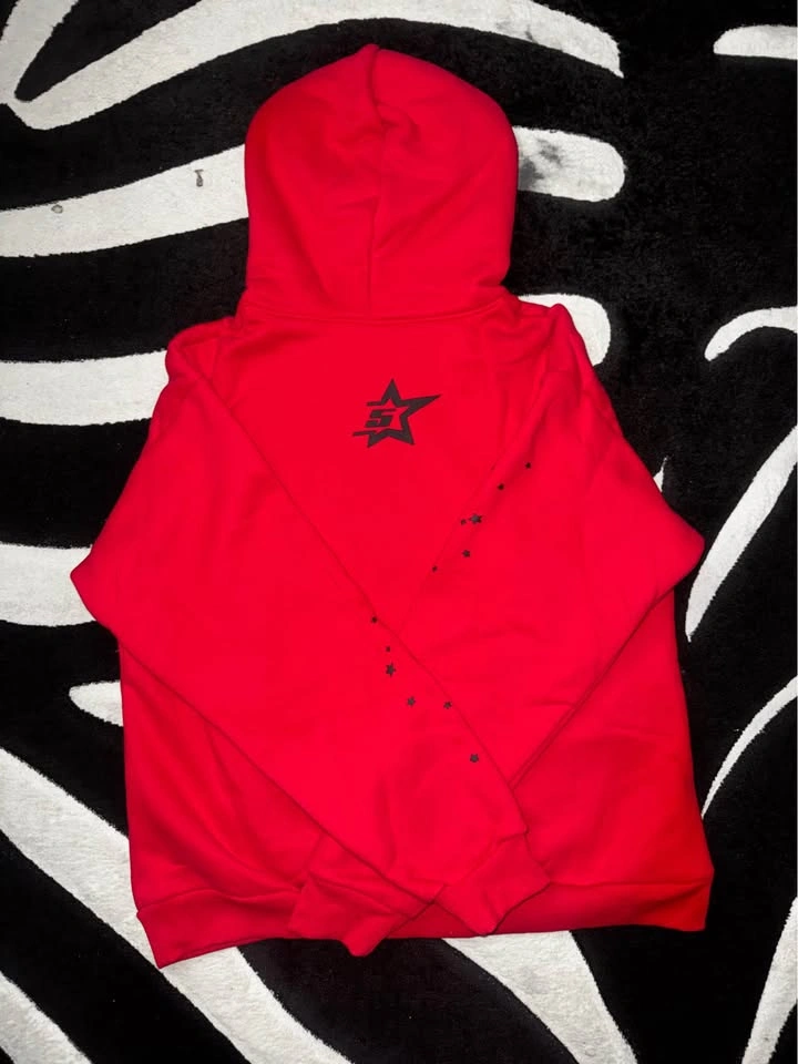 Sp5der P*nk V2 Hoodie Red Size Large - photo 2