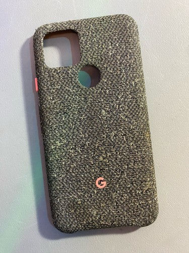 Official Google Fabric Case for Pixel 5 Smartphones - Grey Orang - photo 2