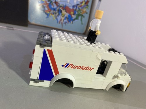 Purolator Lego Truck & Lego Delivery Man Not Complete For Parts