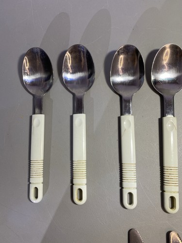 Vintage Northland Stainless cutlery set cream plastic handles Ja - photo 4