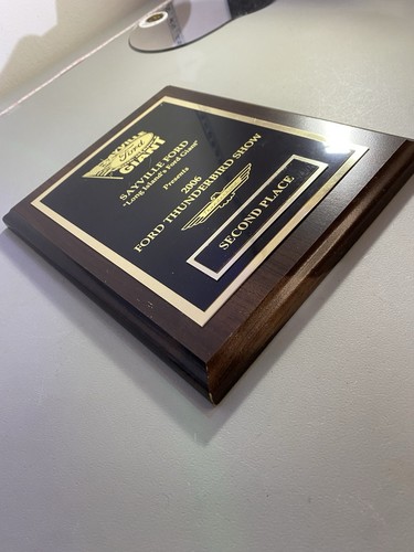 2006 Sayville Long Island Ford Thunderbird Show Award Plate - photo 3