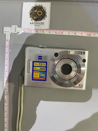 Sony Cybershot DSC-W120 7.2MP CCD Vintage Digital Camera -Silver - photo 5