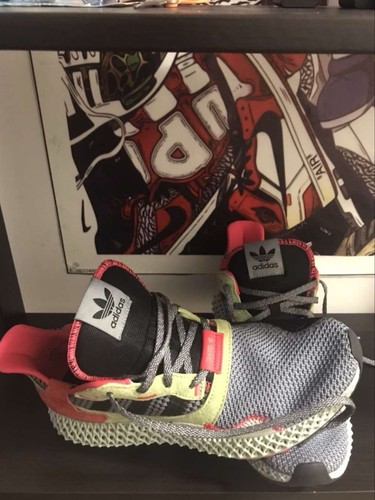 Adidas ZX4000 4D BD7927 Men's 8.5 Grey Neon Futurecraft - photo 5