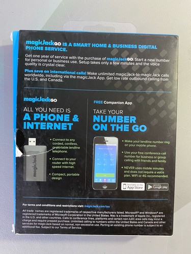 Magicjack Go Digital Phone Service Device - photo 2