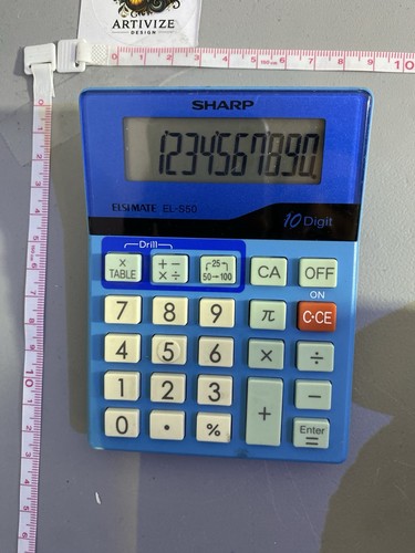 Sharp ELSIMATE EL-S50 Calculator 10-Digit with Math Quiz - photo 3