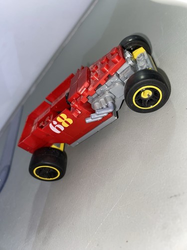 Hot Wheels Mega Construx Red Bone Shaker Building Set Incomplete