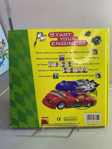 Nascar Racers Play A Sound Hardcover Book Car Racing Noises - photo 2