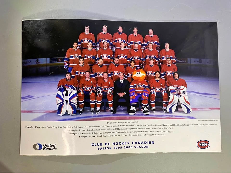 Montreal Canadiens 2005-2006 Season Team Poster