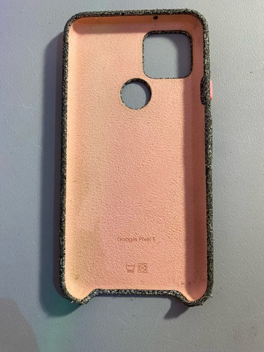 Official Google Fabric Case for Pixel 5 Smartphones - Grey Orang