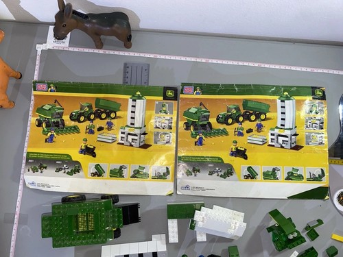 Lot Of JOHN DEERE Mega Blocks 2012 Harvest Crew Rare Trucks